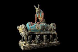 inspired God Anubis Statue , Natural Stone , Home Décor statues , Ancient Egyptian Mythology Collectible - Image 2