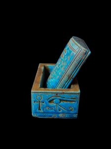 Egyptian Goddess Maat Box: Pharaonic Jewelry Box with Ankh - Image 2