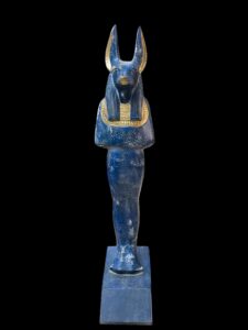 22" Egyptian God Anubis Statue: Museum Replica Figurine - Image 2