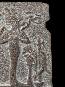 Egyptian God Osiris Wall Relief with Eye of Horus and Ra - Image 2