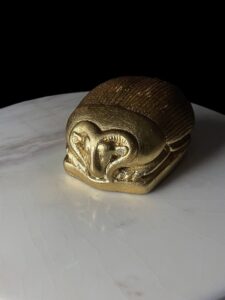 Rare Antique Scarab Statue: Ram of Amun-Re Transformed Form - Image 2