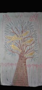 Ancient Egyptian Tree of Life Wall Relief: Living Room Art - Image 2