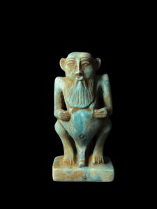 Hand Carved God Bes Statue: Egyptian Home Decor - Image 2