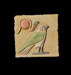 Ancient Egyptian Stone Relief: Mythology Wall Art - Image 2