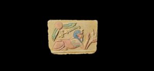 Ancient Egyptian Stone Relief: Mythology Home Decor - Image 2