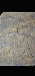 Ancient Egyptian Wall Relief: Goddess Sekhmet & God Horus Art - Image 2