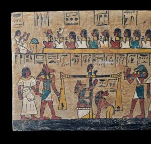 Ancient Egypt Judgment Day Wall Relief: God Anubis - Image 2