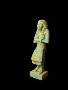 Egyptian Pharaoh statue from Stone, Museum replica artifact - Image 2