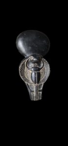 Ancient Egyptian Uraeus cobra statue with scarab beetle symbol, snake gifts for Snakes lovers - Image 2