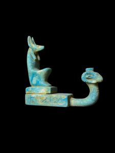 Anubis Statue: Egyptian Jackal God of Afterlife, Hammer Stone - Image 2