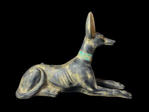 Basalt Stone Anubis Statue: Egyptian God of Afterlife - Image 2