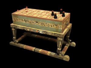 Egyptian Board Game Senet made in Egypt with Eye of Horus and God of RA. - Image 2