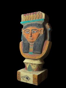 Large Goddess Hathor Statuette, Statue for the Egyptian Goddess Venus - Image 2