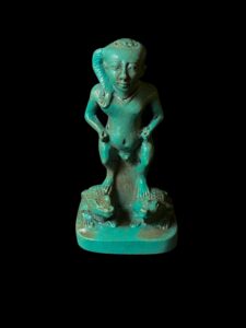 Egyptian Horus Cippus Stele: God Bes Protection Amulet - Image 2