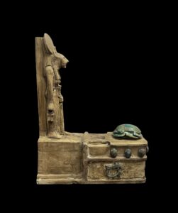 Egyptian Goddess Sekhmet Statue: Ancient Lion Goddess with Scarab Symbol - Image 2