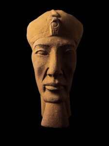 Handmade Egyptian King Akhenaten Face Statue - Image 2
