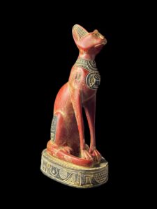 Egyptian Cat Goddess Bastet Statue: Ancient Art Figurine - Image 2