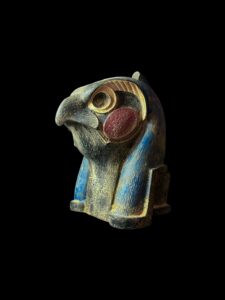 Basalt Horus Statue: Egyptian God of the Sky, Falcon Art - Image 2