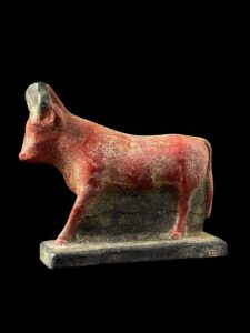 Handmade Goddess Hathor Statuette: Egyptian Cow Art - Image 2