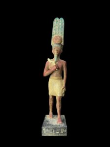 Egyptian God Amun Statue: Museum Replica - Image 2
