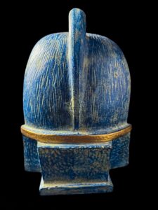 Basalt Stone Egyptian God Horus Statue: Falcon Head - Image 2