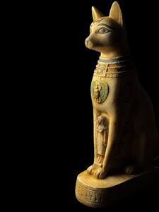 Ancient Egyptian Goddess Bastet statue, Home decor statues made in Egypt - Image 2
