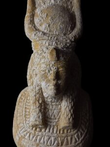 Handcrafted Cobra Goddess Hathor Statue: Egyptian Protection Artifact - Image 2