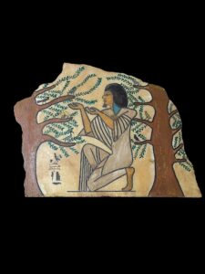 Ancient Egyptian Wall Relief: Handcrafted Art for Living Room - Image 2