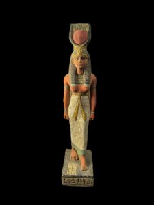 Manifest Handmade Goddess Hathor Statuette , Statue for the Egyptian Goddess Venus - Image 2