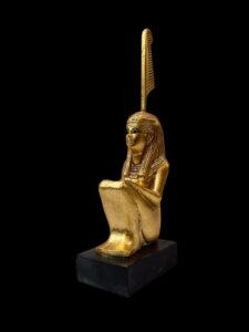 Golden Ma'at Statue: Egyptian Goddess of Justice - Image 2