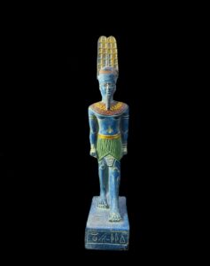 Egyptian God Amun Statue: Museum Replica - Image 2