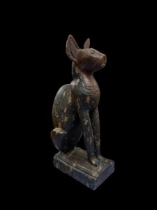 Granite Bastet Cat Statue: Egyptian Decor Made in Egypt - Image 2