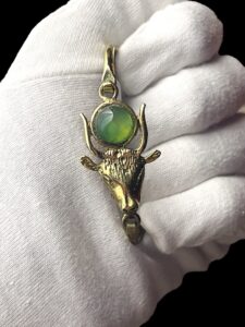 Handcrafted Goddess Hathor Bracelet: Egyptian Jewelry Gift - Image 2