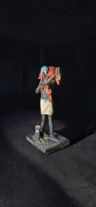 Egyptian pharaoh hunting Gazelle with Jackal Dog scene. - Image 2