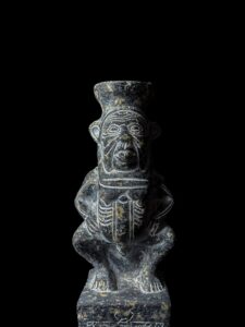 Hand-Carved God Bes Statue: Authentic Egyptian Art Decor - Image 2
