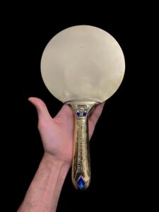 Goddess Hathor Mirror, Ancient Egyptian Mirror of Hathor , Ancient Egyptian religious artifacts, Mirror museum collections. - Image 2