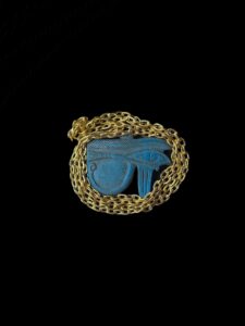 Eye of Horus amulet from Ancient Egypt, Eye of Horus / Eye of RA pendant necklace made from porcelain - Image 2