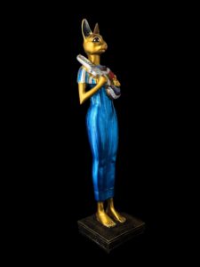 Ancient Egyptian Goddess Bastet statue, Home decor statues made in Egypt - Image 2