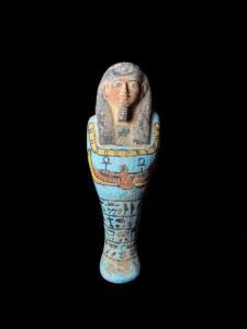 Hand Carved Stone Ushabti Statue: Egyptian Replica Artifact - Image 2