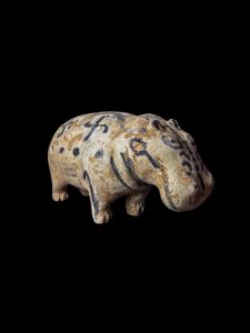 Large Egyptian Hippopotamus Statue: Stone Museum Replica - Image 2
