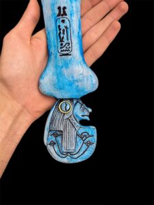 Egyptian Goddess Sekhmet Statue: Ancient Lion Goddess with Sobek Inscription - Image 2