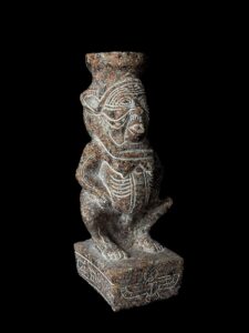 Hand-Carved God Bes Statue: Egyptian Art Home Decor - Image 2
