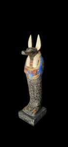 Hand Carved Egyptian God Anubis Statue: Jackal Collectible - Image 2