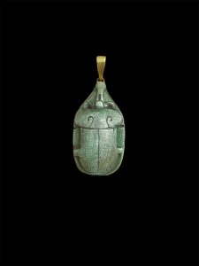 Egyptian Scarab pendant necklace, The decorative Good luck scarab in Ancient Egypt. - Image 2