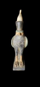 Basalt Stone Egyptian God Horus Falcon Statue - Image 2