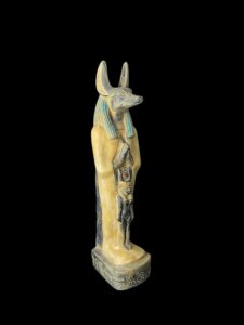 Basalt Stone Egyptian God Anubis Statue - Image 2