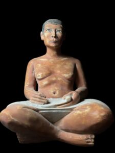 Egyptian Scribe Statue: Authentic Ancient Egypt Replica - Image 2