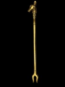Sceptre staff, Head of Anubis Waz sceptre. Ancient Egyptian waz-scpetre - Image 2