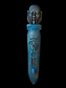 Hand-Carved God Bes Statue: Egyptian Art Home Decor - Image 2