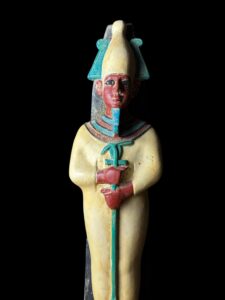 Basalt Egyptian God Osiris Statue: Unique Osiris Statuette - Image 2